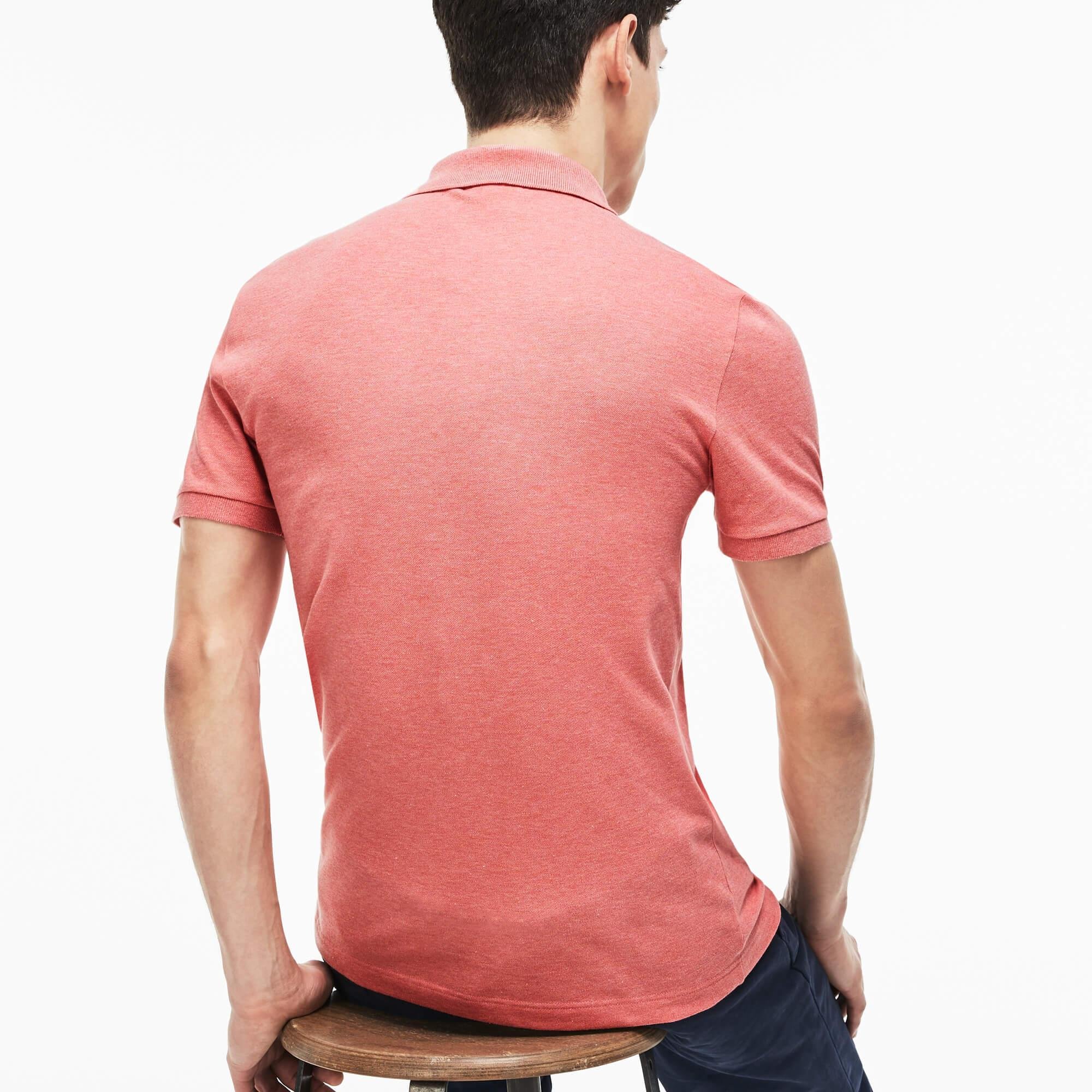 Lacoste Męska elastyczna koszulka polo Slim Fit z drobnej piki