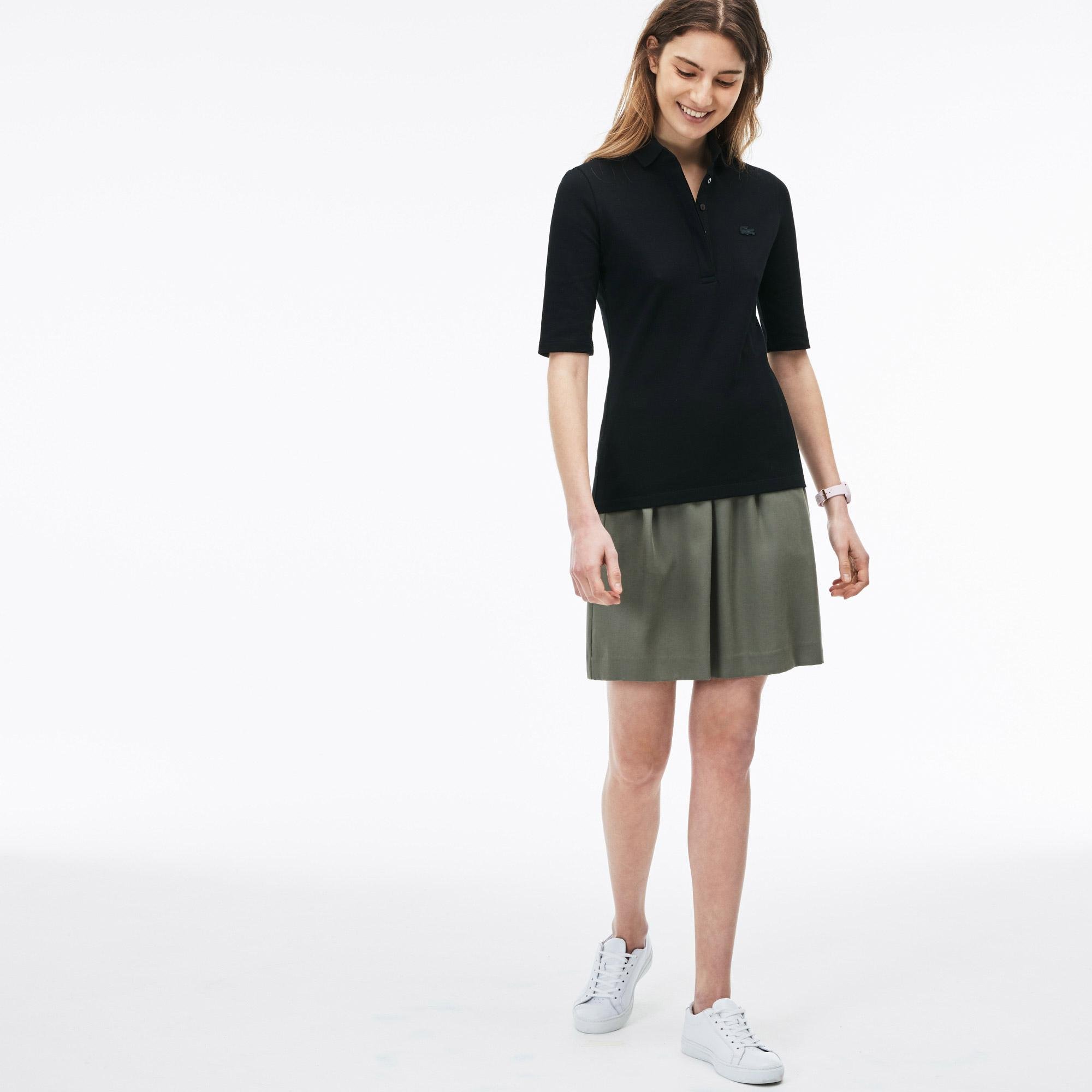 Lacoste Women's Slim Fit Stretch Mini Piqué Polo