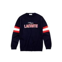Lacoste Kids' Design Crew Neck Cotton And Wool SweaterMZK
