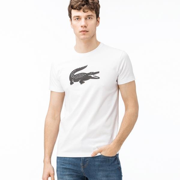 Lacoste Men's Sport Oversized Crocodile Technical Jersey Tennis T-Shirt