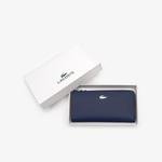 Lacoste Women's Daily Classic Coated Piqué Canvas 10 Card Zip Wallet