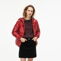 Lacoste Women's Hooded Quilted Taffeta JacketC5Z
