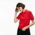 Lacoste Women's Short Sleeve PoloKırmızı