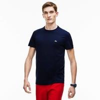 Lacoste Męski Dżersejowy T-Shirt Z Okrągłym Dekoltem Z Bawełny Pima166