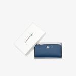 Lacoste Women's Chantaco Piqué Leather 8 Card Wallet