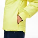 Lacoste Women's Seamlessly Quilted Reversible Bi-Material Rain Jacket