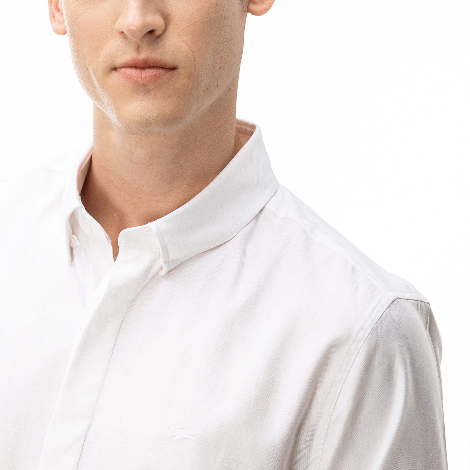 Lacoste Men's Long Sleeve Woven Shirt