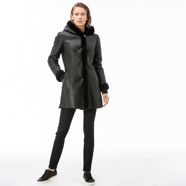 Lacoste Women's Leather Coat
