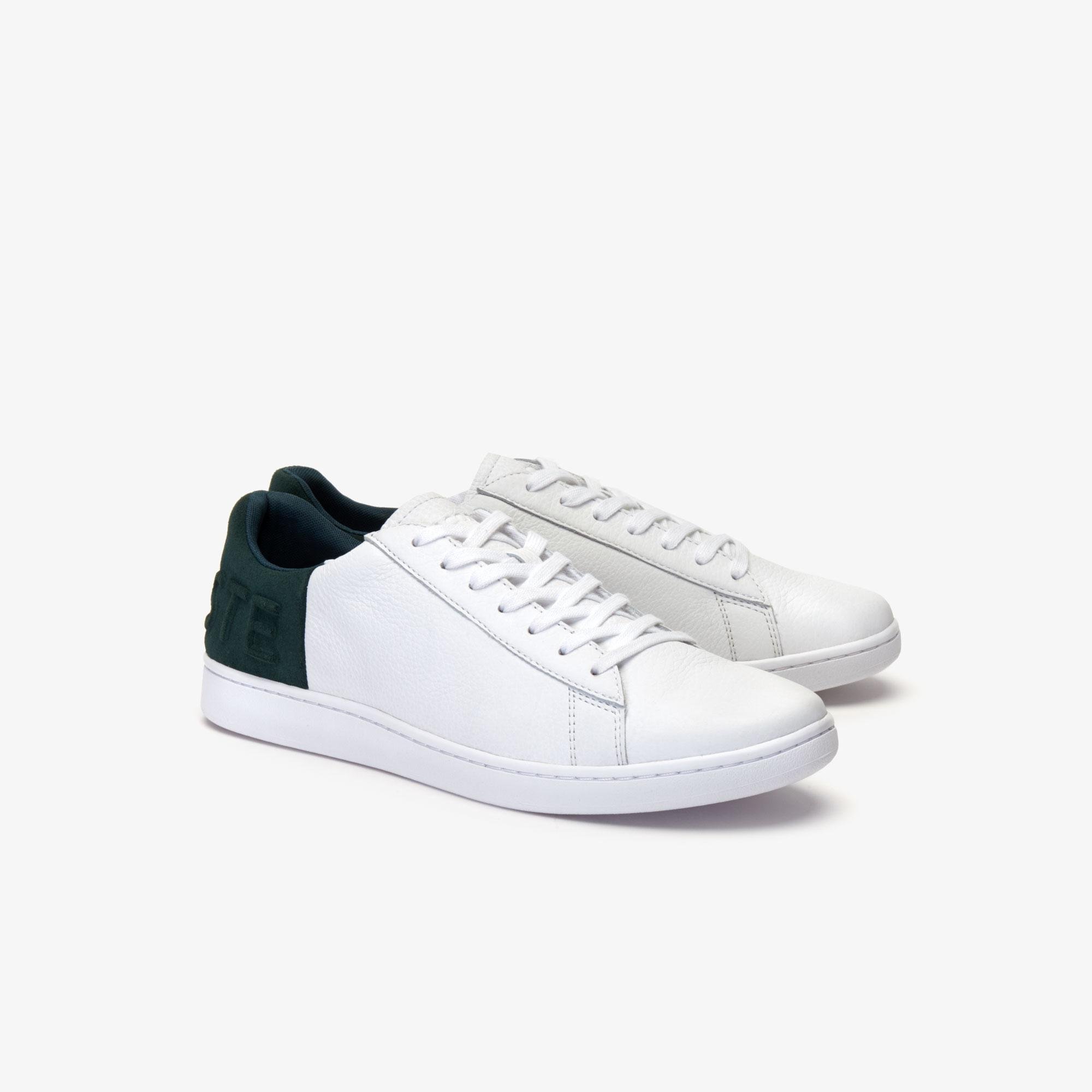 Lacoste Carnaby Evo 419 2 Sma Erkek Beyaz - Koyu Yeşil Sneaker