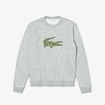 Lacoste Men's Crew Neck Multi Croc Badge Fleece Sweatshirt