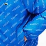 Lacoste L!VE Men's Print Lining Short Reversible Quilted Jacket