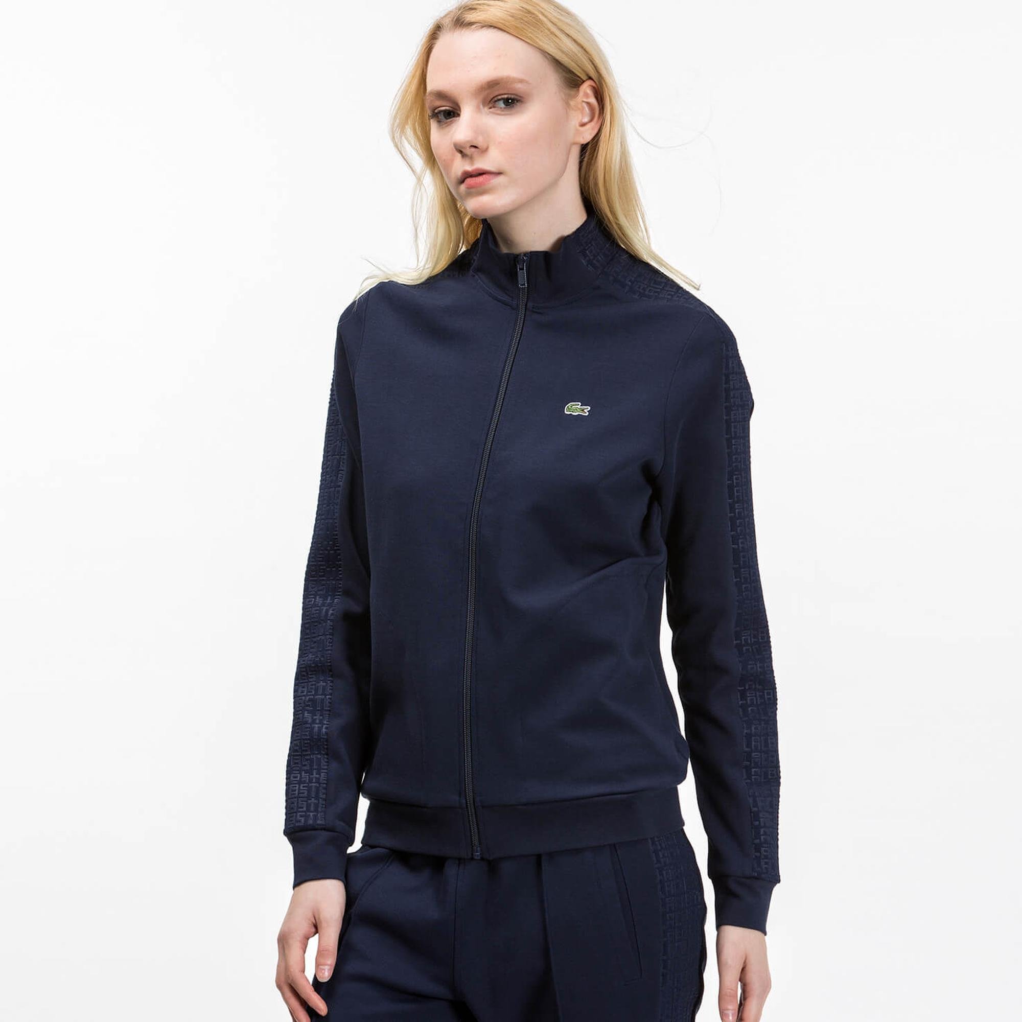 Lacoste Women's SPORT Tennis Zippered Two-Ply Sweatshirt