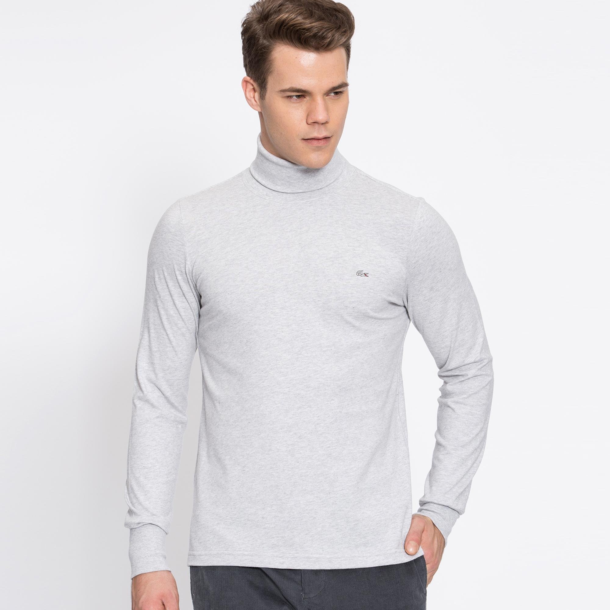Lacoste Men's Turtleneck Cotton T-Shirt