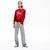 Lacoste Women's Crew Neck Multi Croc Badge Fleece SweatshirtKırmızı