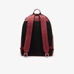 Lacoste Men's L.12.12 Signature Leather Zip Backpack