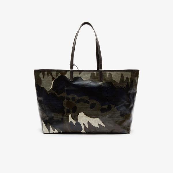 Lacoste Women's Robert George Large Coated Print Canvas Tote Bag