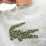 Lacoste Men's Crew Neck Multi Croc Badge Fleece Sweatshirt