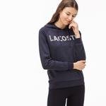 Lacoste Kadın Lacivert Kapüşonlu Sweatshirt