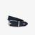 Lacoste Men's Engraved Buckle Grained Leather BeltB88