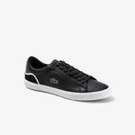 Lacoste Men's Lerond Tumbled Leather And Synthetic Sneakers