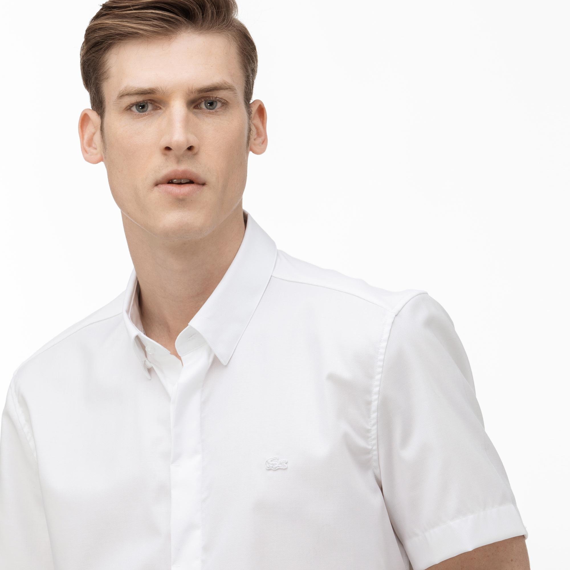 Lacoste Men's Shirt Slim Fit with short sleeves