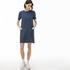 Lacoste dresss women with short sleeves and round necklineLacivert