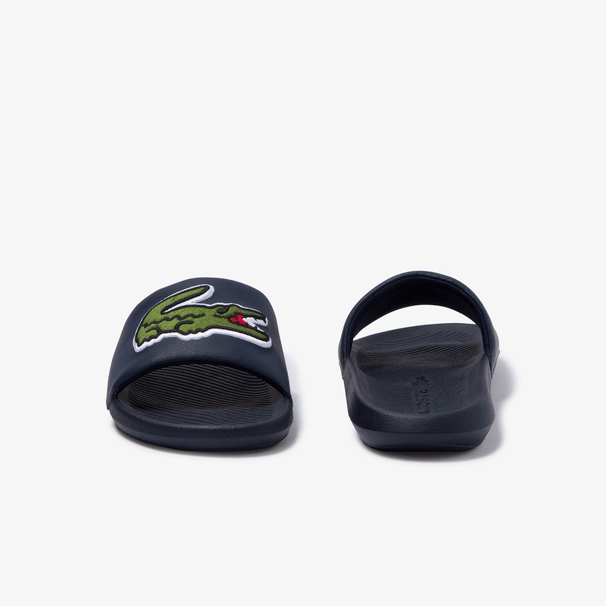 Lacoste Men's Croco Synthetic and PU Slides