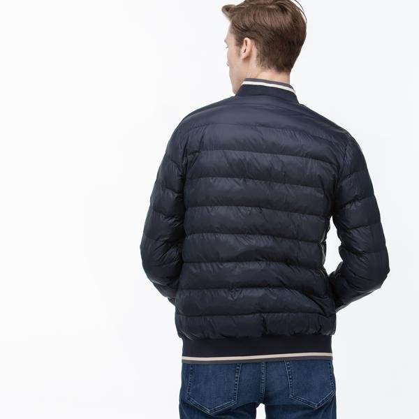Lacoste Men's Stand-Up Collar Quilted Jacket