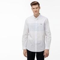 Lacoste Men's Regular Fit Block Striped Button-Down Collar Shirt13M