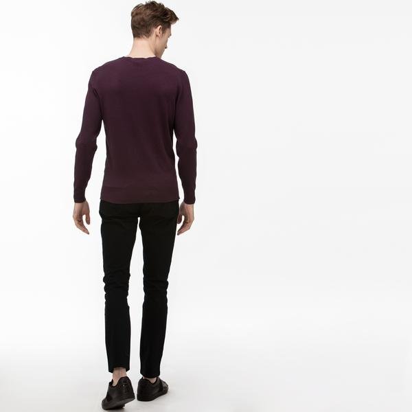 Lacoste Men's Slim Fit 5-Pocket Stretch Cotton Pants