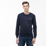 Lacoste Men's Crew Neck Texturised Thermoregulating Bi-Material Sweater