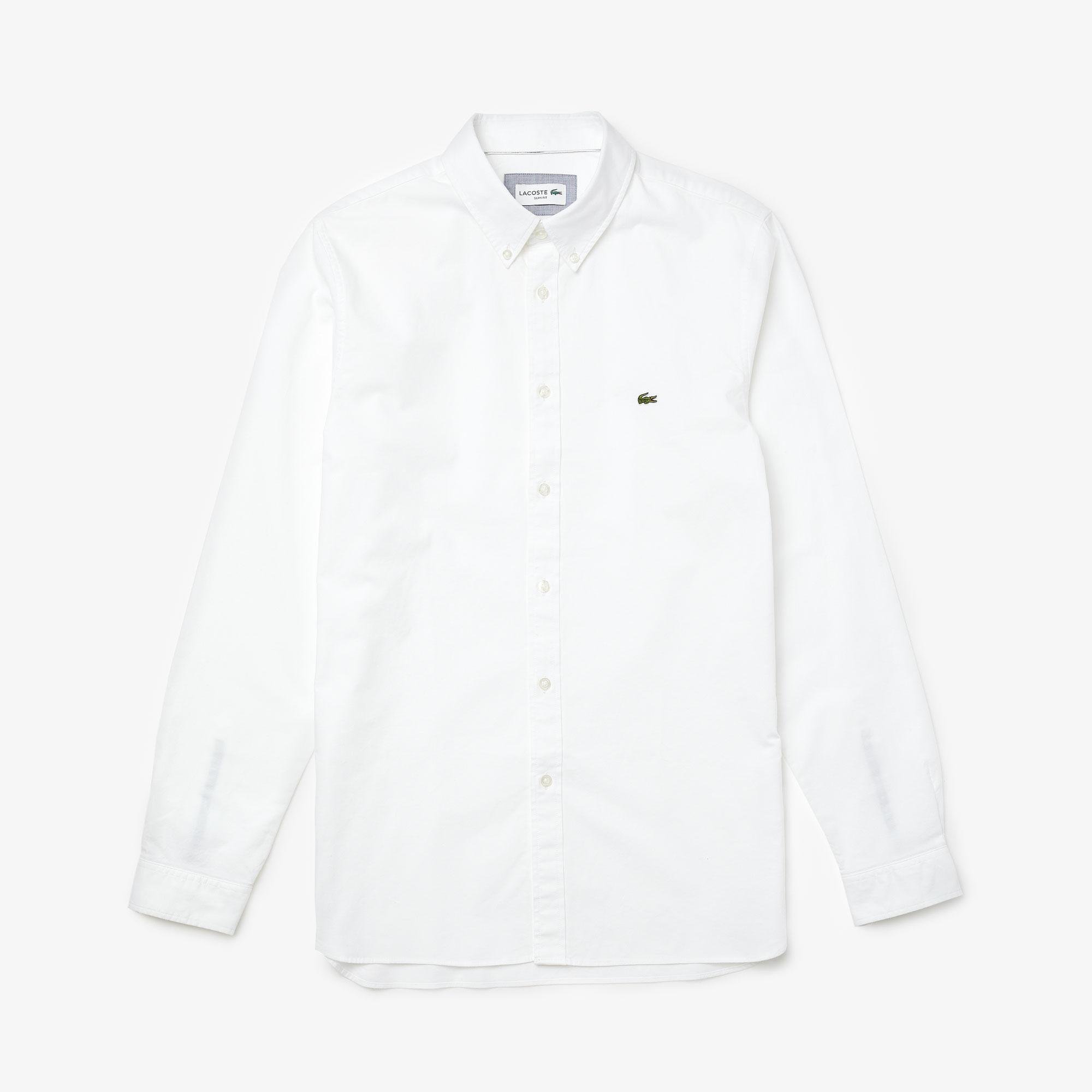Lacoste Men's Slim Fit Stretch Oxford Cotton Shirt