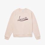 Lacoste Women's Signature Print Crew Neck Sweatshirt