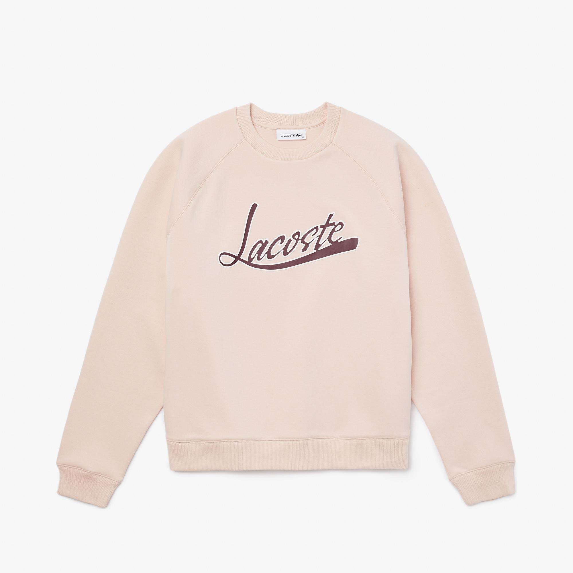 Lacoste Women's Signature Print Crew Neck Sweatshirt