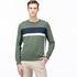 Lacoste Men's Round Neck Block Striped Tricot Sweater51Y