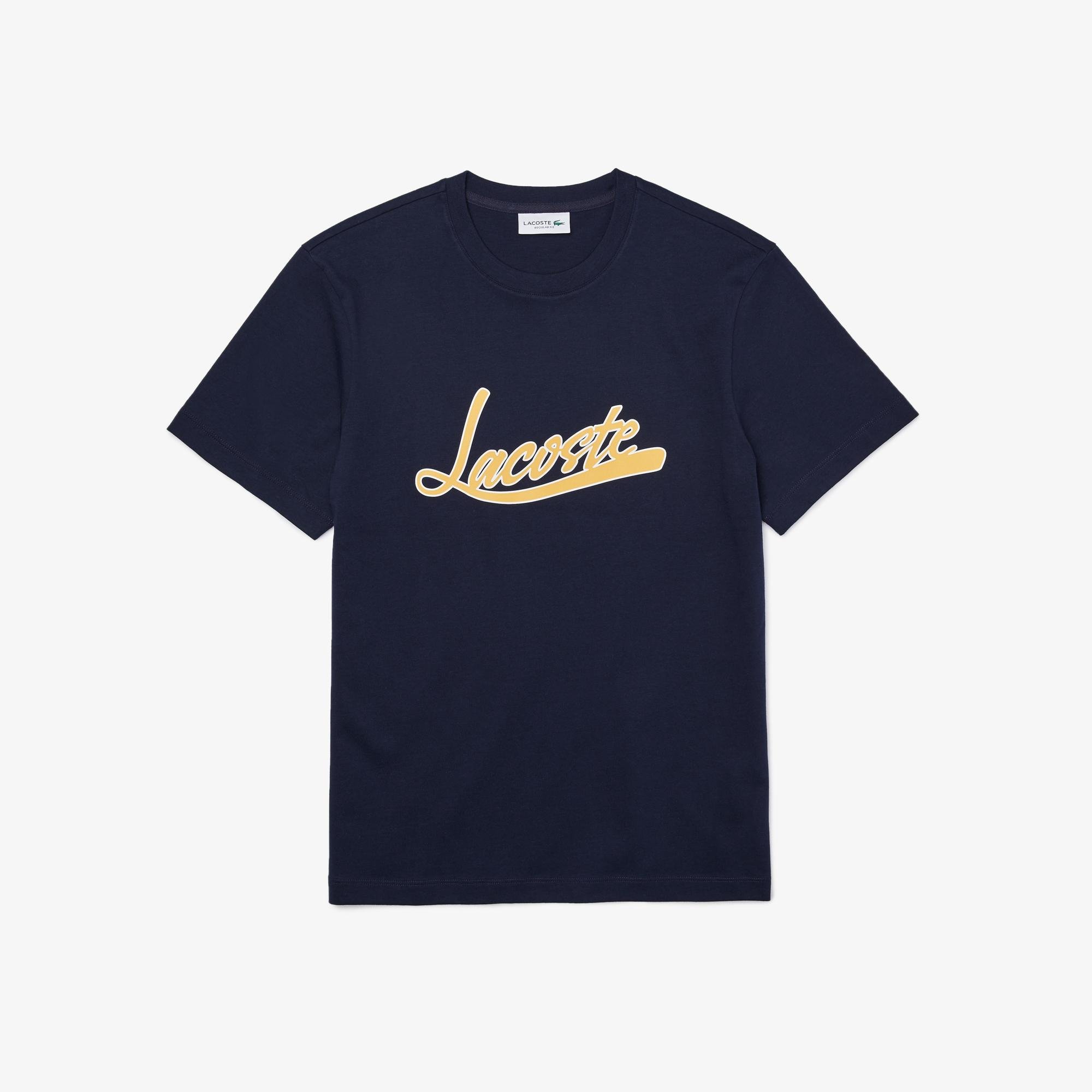 Lacoste Men's Signature Print Crew Neck T-Shirt