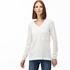 Lacoste Women's V-Neck Patterned Tricot Sweater01B