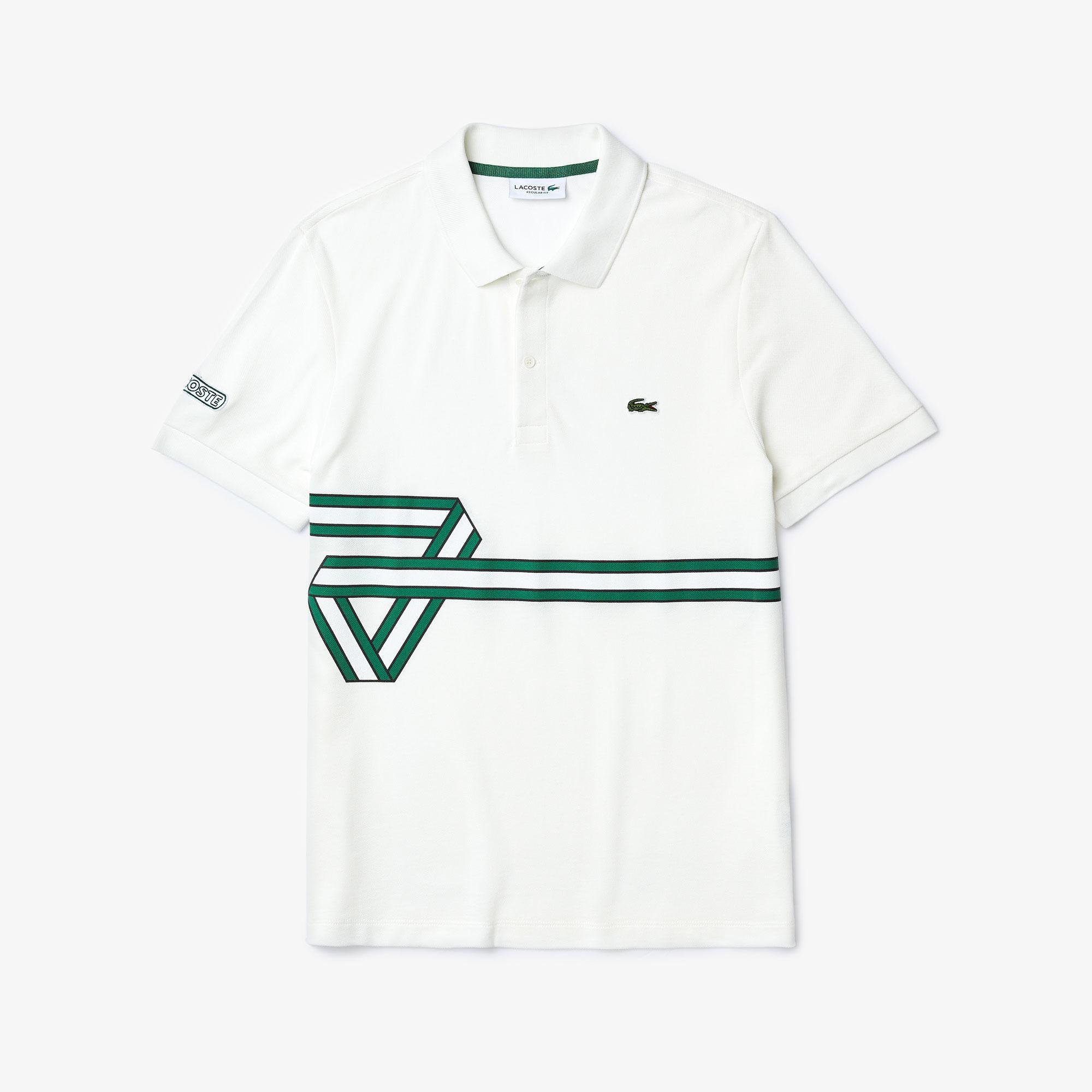 Lacoste Men's Stripe Print Polo Shirt