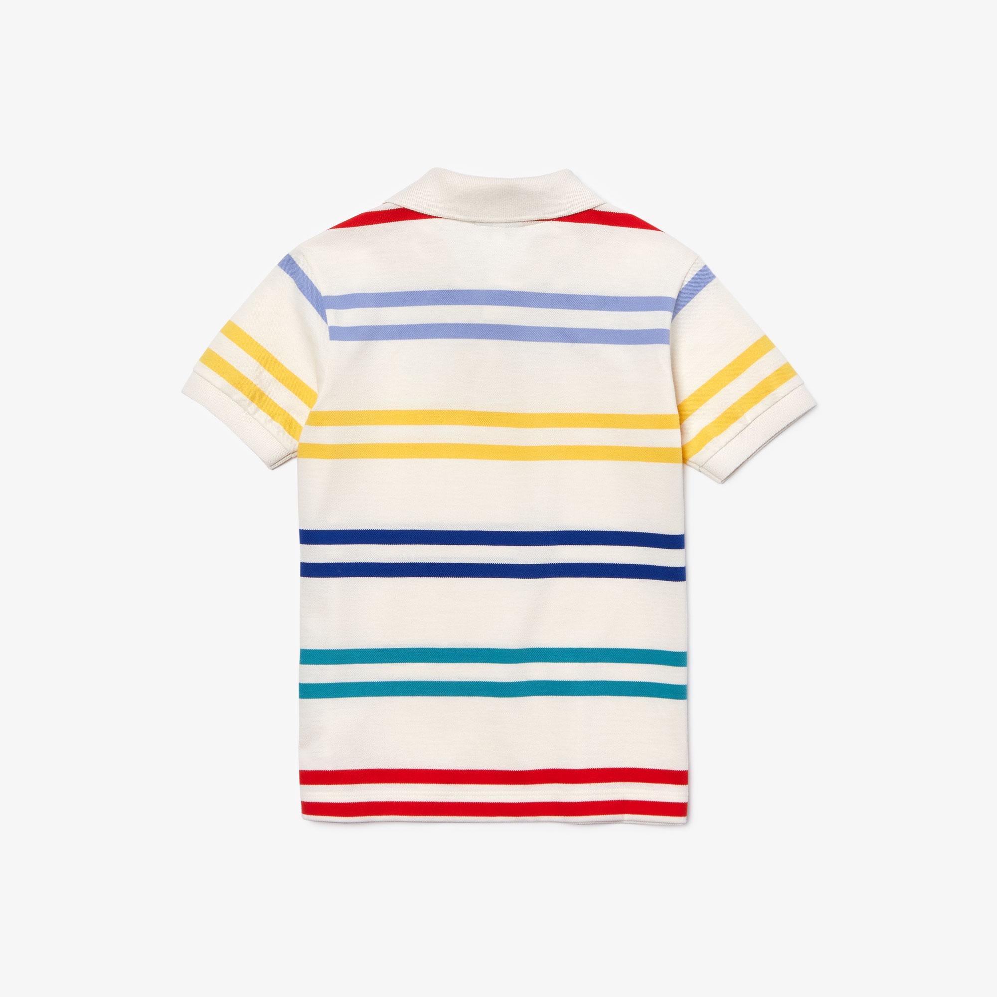 Lacoste Chłopięca Koszulka Polo W Kolorowe Paski
