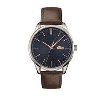 Men's brown Lacoste watch-