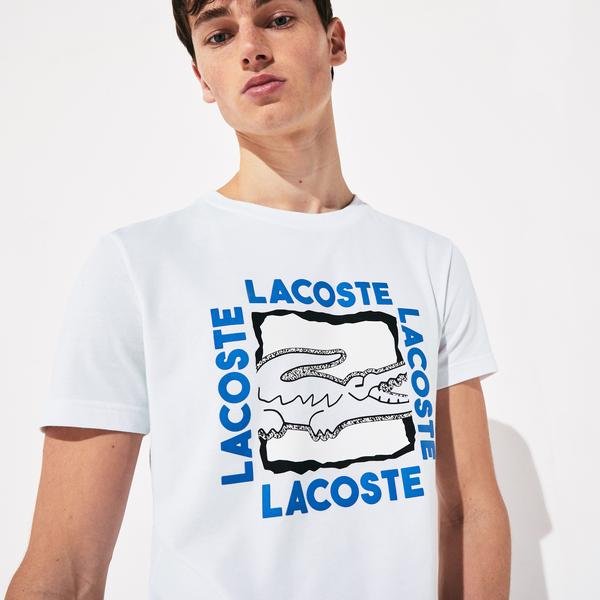Lacoste mužský Sportowy tričko s potiskem 3D