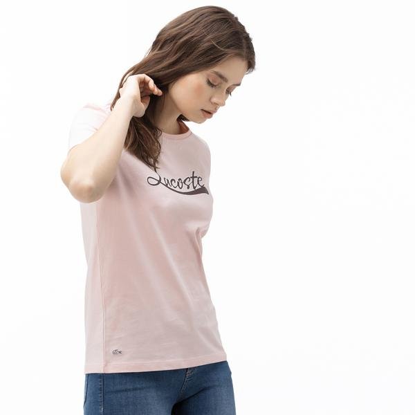 Lacoste Women's Boat Neck Graphic T-Shirt