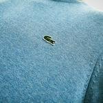 Lacoste Męski Sweter Bawełniany Z Dżerseju Z Akcentem Z Piki O Strukturze Kawioru Z Okrągłym Dekoltem