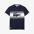Lacoste Men's Sport Roland Garros Croc Print T-ShirtLacivert