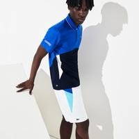 Lacoste Men's Sport Ultra-Dry Piqué Zip Tennis Polo ShirtYEW