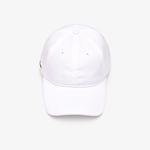 Lacoste Men's sporty cap 
In One Color Diamond Weave Taffeta