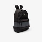 Lacoste Men's Neocroc Reflective Band Canvas Zippered Backpack
