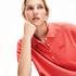 Lacoste Women's Relax Fit Flowing Stretch Cotton Piqué Soft PoloKırmızı
