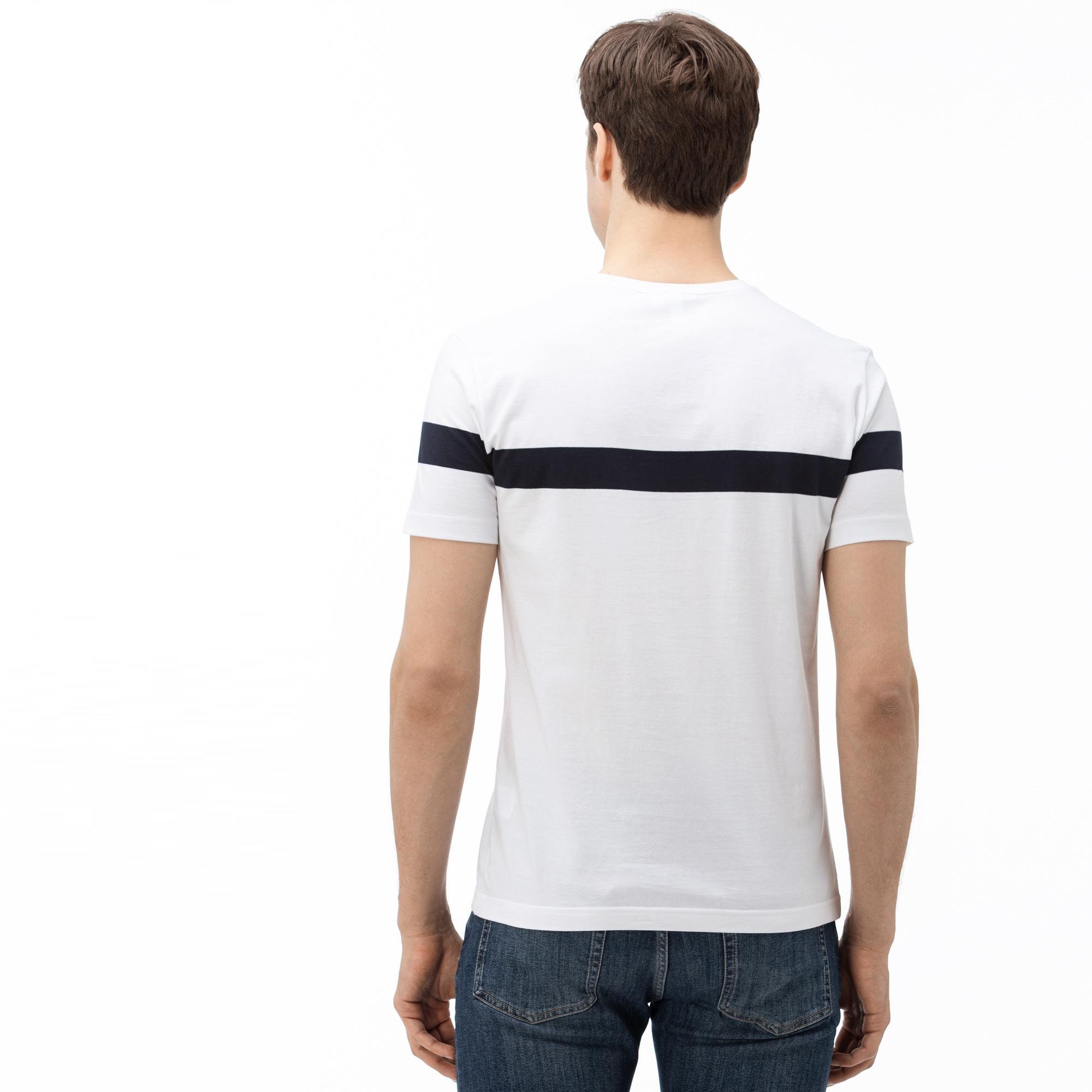 Lacoste Men's Round Neck Striped T-Shirt