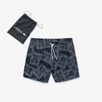 Lacoste Men's Classics Print Light Quick-Dry Swim Shorts